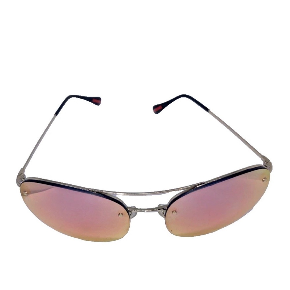 PRADA Ladies pink / rose mirror
Aviator Sunglasses Gold tone metal frame + case